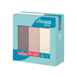 sloggi 24/7 Weekend Tanga C3P női alsó 3 db - szürke mintás