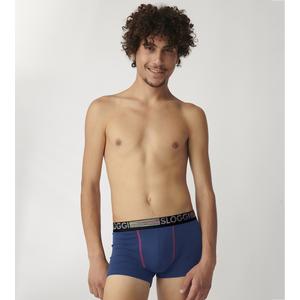sloggi men GO ABC Natural H Hipster C2P férfi alsó 2 db - sötétkék mintás