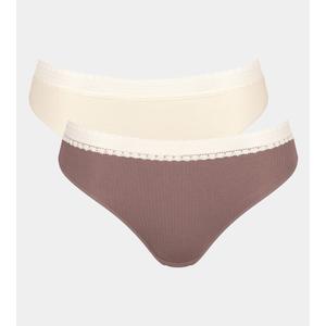 sloggi GO Ribbed Tai C2P női alsó 2 db - bézs és barna