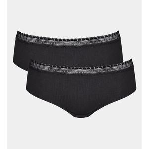 sloggi GO Ribbed Hipster C2P női alsó 2 db - fekete