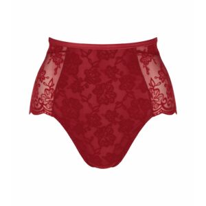 Amourette 300 Rococo Highwaist Panty alakformáló alsó - piros