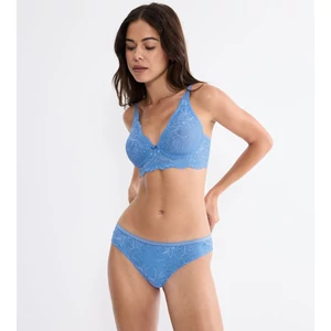 Amourette Charm T N03 csipkés, merevítő nélküli melltartó - világoskék