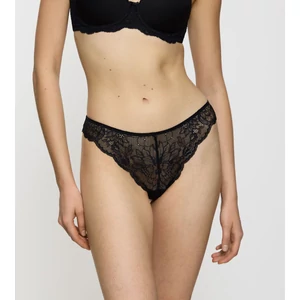 Amourette Charm Highleg Brazilian csipkés női alsó - fekete