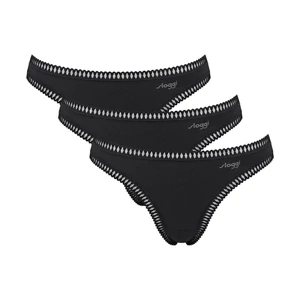 sloggi GO Crush String C3P női alsó 3 db - fekete