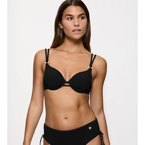 Summer Twist WP 01 merevítős, szivacsos bikini felső - fekete