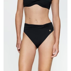 Summer Twist Highwaist brief bikini alsó - fekete