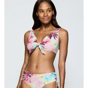 Summer Fleur W merevítős bikini felső - rózsaszín mintás