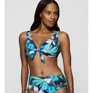 Summer Fleur W merevítős bikini felső - kék mintás