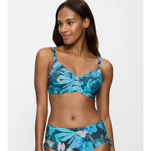 Summer Fleur W 02 merevítős bikini felső - kék mintás
