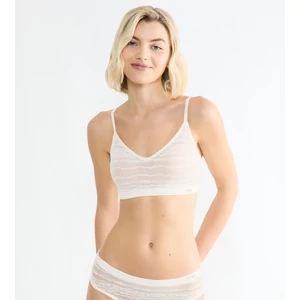 sloggi FREE Evolve PU Lace csipkés, szivacsos top - ekrü