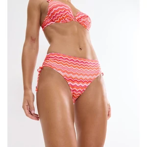 Mix & Match Summer Midi 01 pt bikini alsó - piros mintás