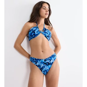Midnight Swim Bandeau bikini felső - királykék mintás