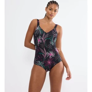 Summer Tropics OW egyrészes fürdőruha - fekete mintás
