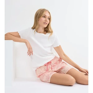 Mix & Match Shorts 01 női sort - rózsaszín mintás