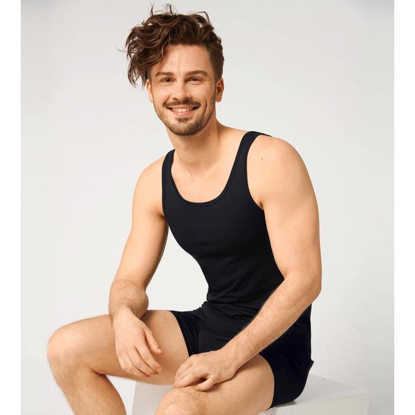 sloggi men 24/7 SH 02 Vest 2P férfi trikó 2 db - fekete