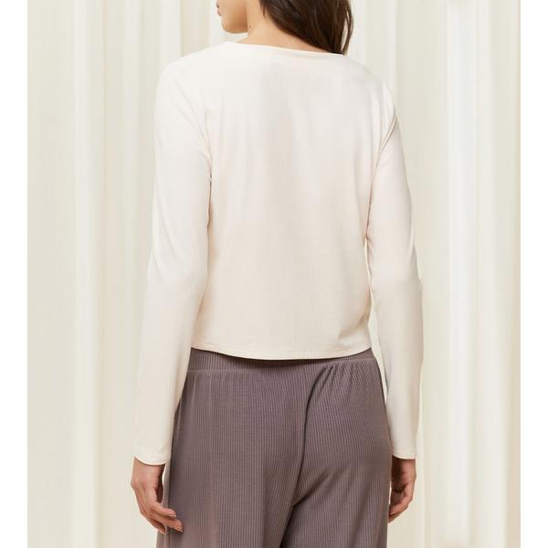 Natural Spotlight Rib Cardigan női kardigán - púderszín