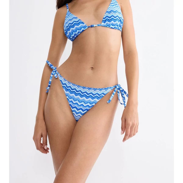 Mix & Match Summer Tai pt bikini alsó - világoskék mintás