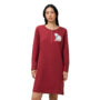 Kép 1/3 - Nightdresses NDK CHARACTER BUTTONS X női pizsama - piros