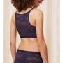 Kép 2/2 - Smart Deco csipkés Bralette  - sötétkék