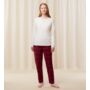 Kép 1/2 - Mix & Match Tapered Trouser Flannel 01 X női szabadidő nadrág - bordó mintás