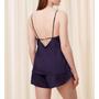 Kép 2/2 - Silky Sensuality PSW X selyem pizsama - sötétkék