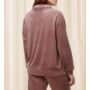 Kép 2/2 - Cozy Comfort Velour Sweater női szabadidőfelső - mandulaszín