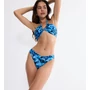 Kép 1/2 - Midnight Swim Brazilian 01 bikini alsó - királykék mintás