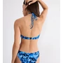 Kép 2/2 - Midnight Swim Bandeau bikini felső - királykék mintás