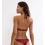 Kép 2/2 - Midnight Swim Bandeau bikini felső - piros mintás