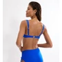 Kép 2/2 - Summer Tropics WP merevítős, szivacsos bikini felső - királykék mintás