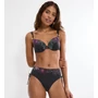 Kép 1/2 - Summer Tropics WP merevítős, szivacsos bikini felső - fekete mintás