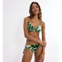 Kép 1/2 - Summer Palm WP szivacsos, merevítős bikini felső - zöld mintás