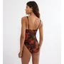 Kép 2/2 - Summer Palm OP 02 egyrészes fürdőruha - fekete mintás