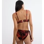 Kép 2/2 - Summer Palm P szivacsos bikini felső - fekete mintás