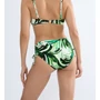 Kép 2/2 - Summer Palm Midi 01 bikini alsó - zöld mintás