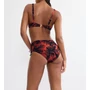 Kép 2/2 - Summer Palm Maxi bikini alsó - fekete mintás